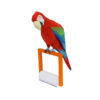 فیگور (مجسمه) مدل کاردستی ساختنی طرح پرنده طوطی سبز و سرخ مکائو