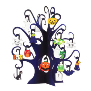 ماکت مینیاتوری مدل کاردستی ساختنی طرح درخت هالووین (1)